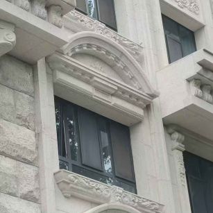 河源芝麻白异形 石材异形定制