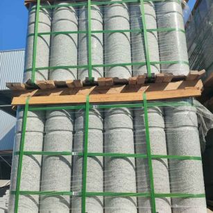 河源挡车柱芝麻白 挡车石