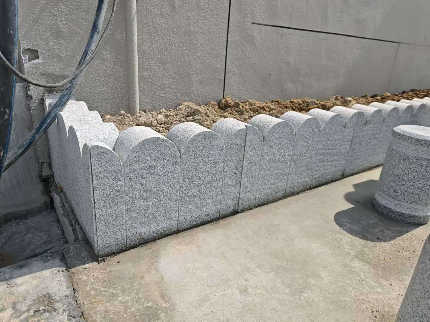 河源芝麻白花边石  围边石