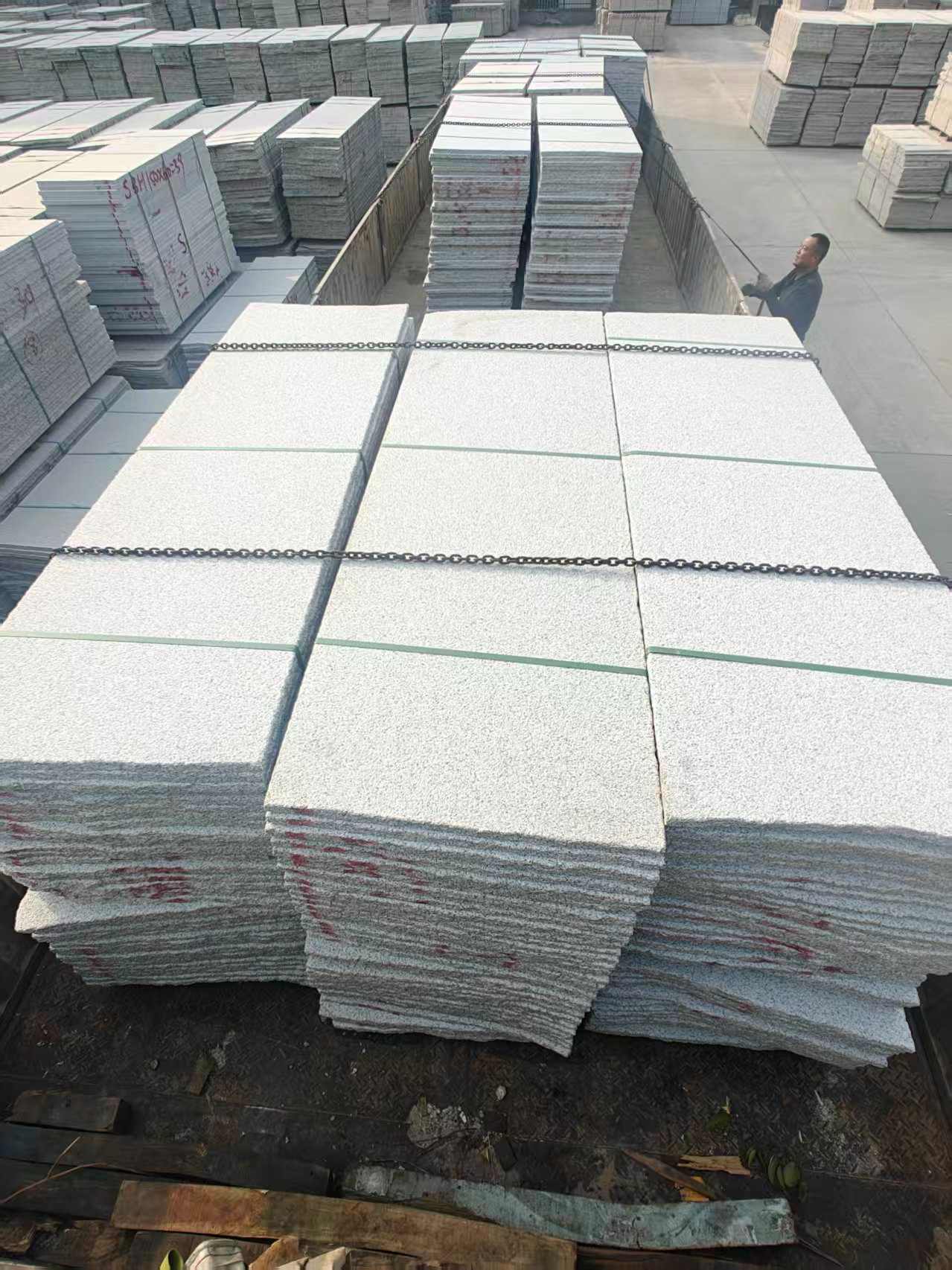 河源芝麻白毛板，石材毛板